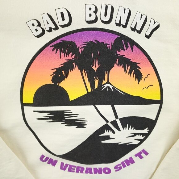 Bad Bunny Sweatshirt Un Verano Sin Ti Thick Fleece Official Merchandise Large - Picture 7 of 14